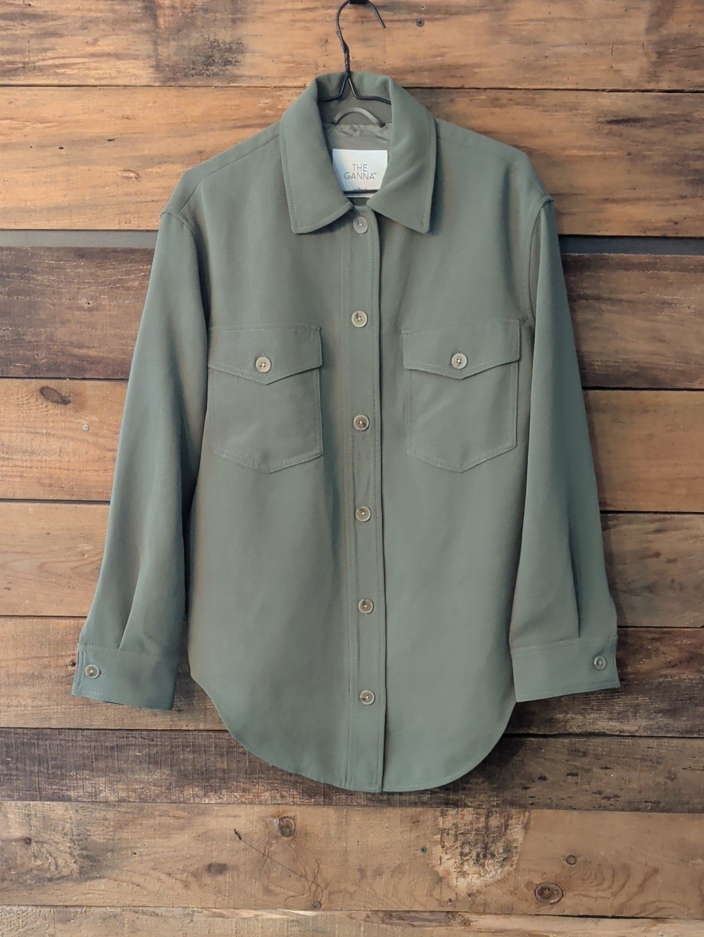 Wilfred The Ganna Olive Green Shirt Jacket